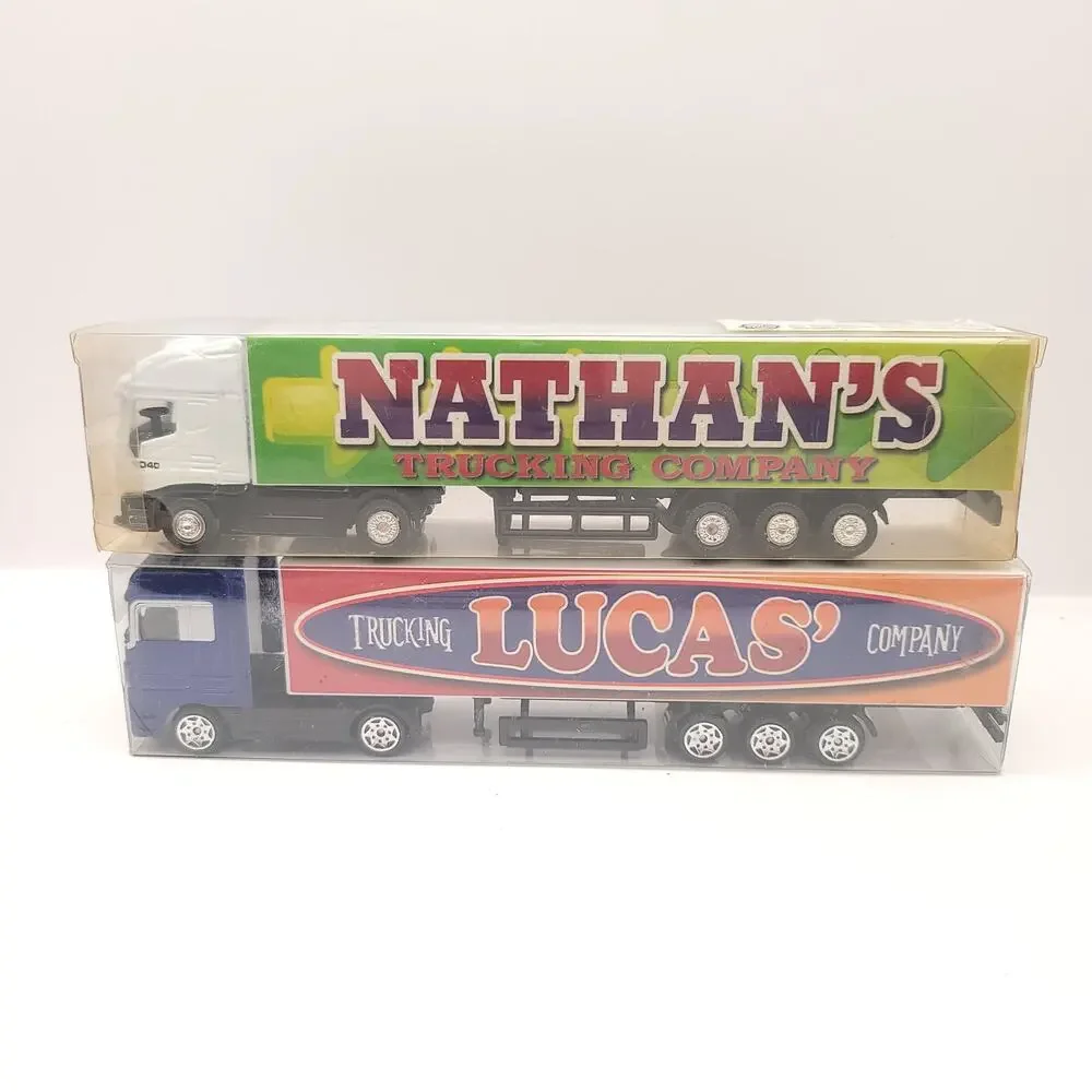 Swibco Trucking Company Toy Semi Truck Set of 10 New in package Green Orange